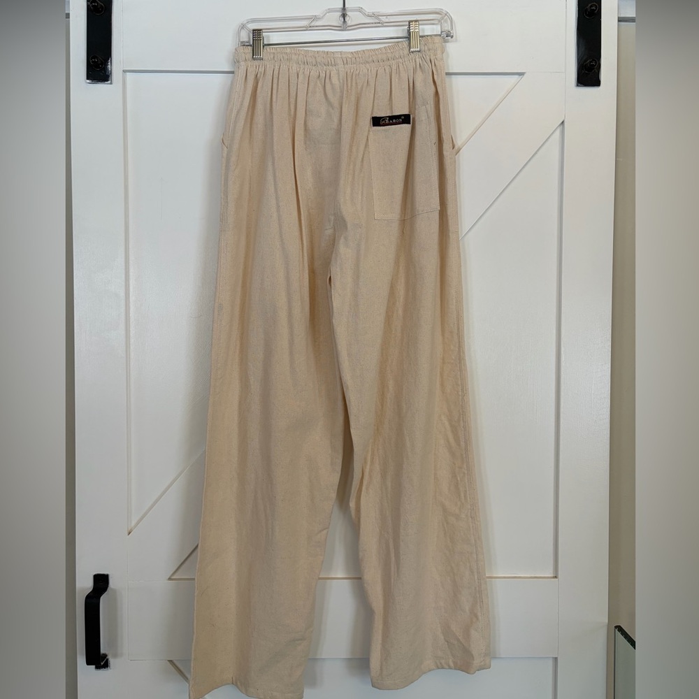 Baron Italy Beige Wide-Leg Pants - Picture 5 of 7